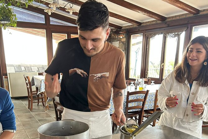 Amalfi Coast Cooking Class: Make Pasta, Mozzarella & Tiramisu - Stretching curds into fresh mozzarella