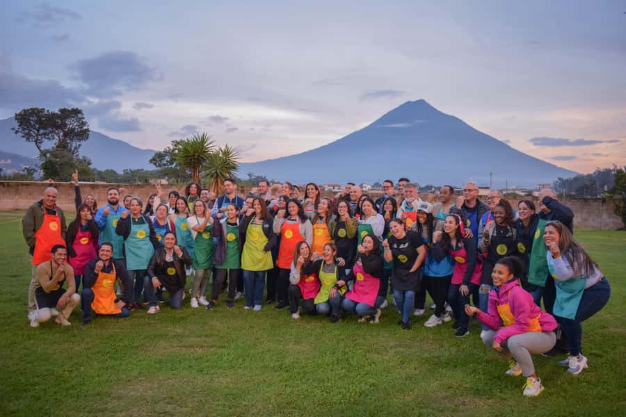 Antigua: Authentic Guatemalan Cooking Class - Lunch on the rooftop, with Agua Volcano in view