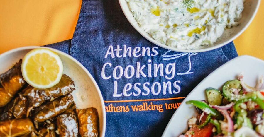 Athens: Greek Cuisine Cooking Class and 3-Course Dinner - The starter course: salads, vegetables, and shared preparation