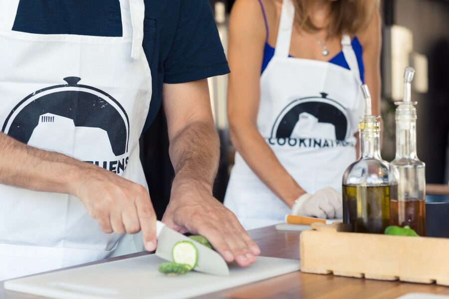 Athens: Traditional Greek Cooking Class with Full Meal - Making pita dough and preparing five courses