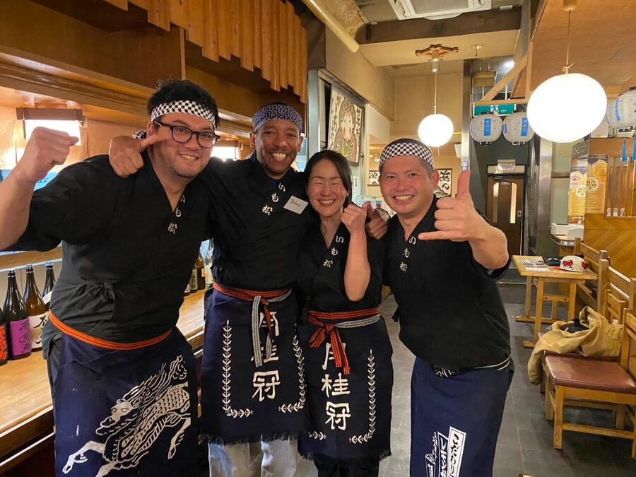 Authentic Japanese Cooking Experience at Izakaya restaurant - Sitting down to eat what you prepared