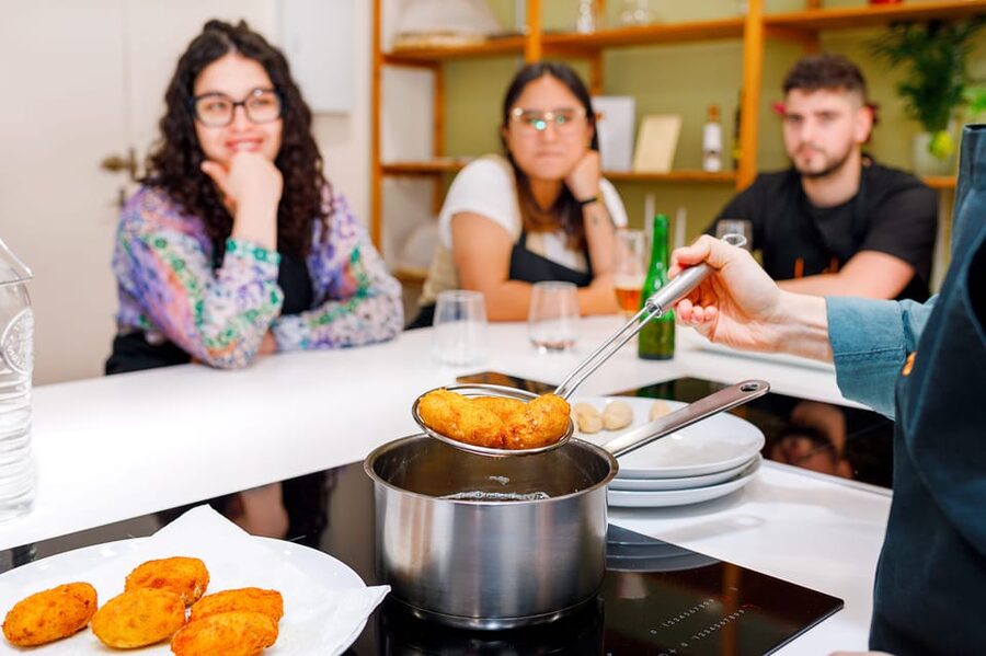 Authentic Tapas Cooking Class at a Private Eatery in Madrid - Eating the food you helped prepare