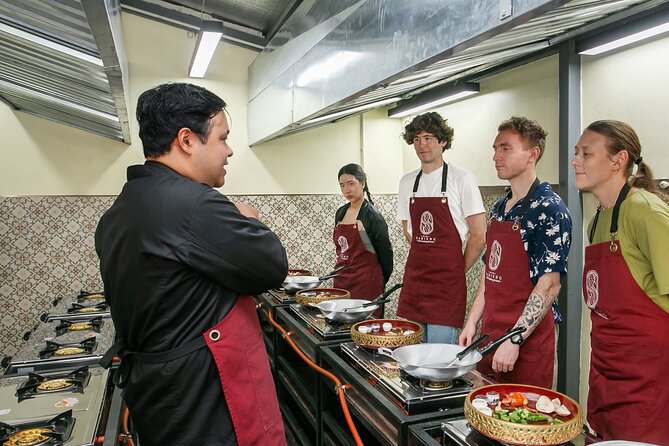 Authentic Thai Cooking with the Largest market visit &TukTuk ride - What you may cook during the four-course meal