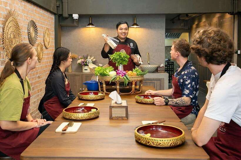 Bangkok: Cooking Class with Market Visit & Tuk Tuk Ride - Eating the Meal You Have Made