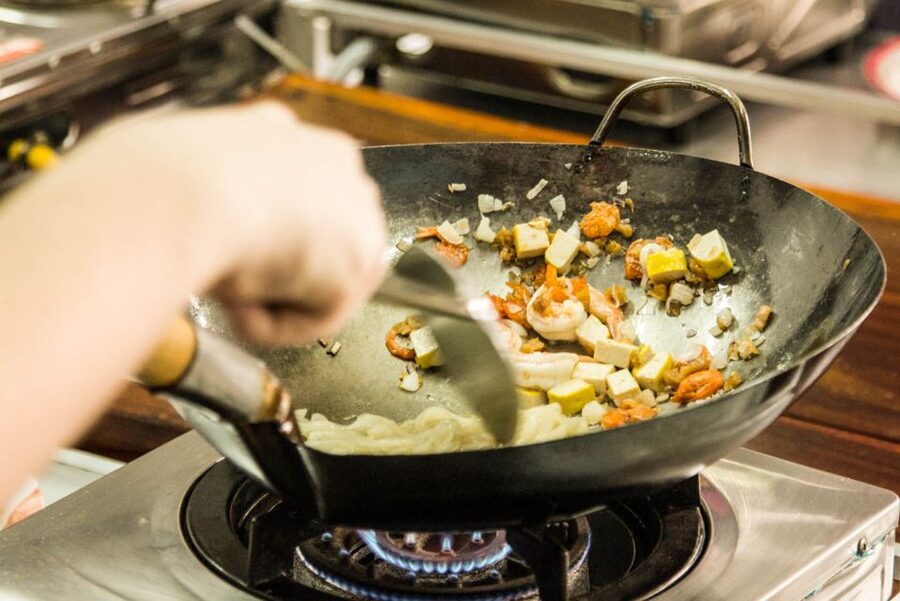 Bangkok: Thai Cooking Class and Onnuch Market Tour - Eating what you made