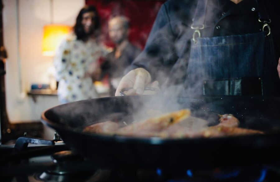 Barcelona: Catalan Paella Cooking Class - Eating what you prepare