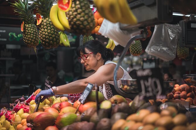 Barcelona Paella Cooking Class with Market Visit, Tapas & Sangria - Walking through La Boqueria and La Rambla
