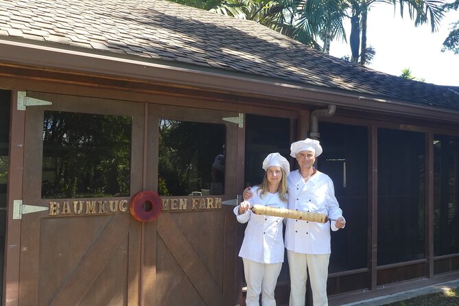 Baumkuchen Campfire Baking Class - A German tree cake on a Big Island farm