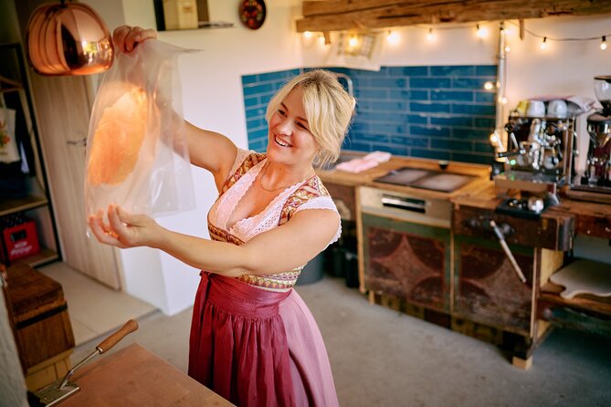 Bavarian Schnitzel Cooking Class in Oberaudorf Farmhouse - Swinging the schnitzel hammer