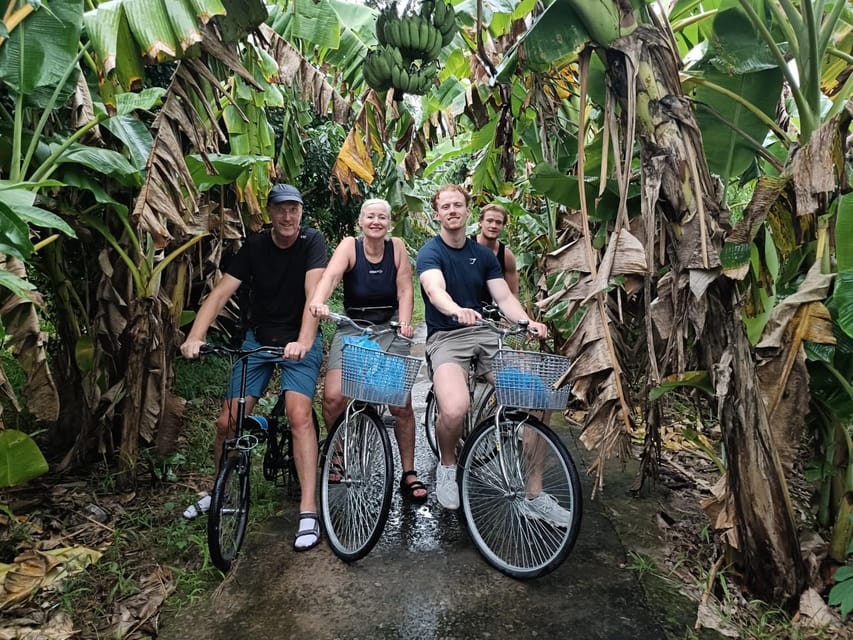 Biking and cooking class in the rural tour at Can Tho - Lunch and lotus tea in the garden