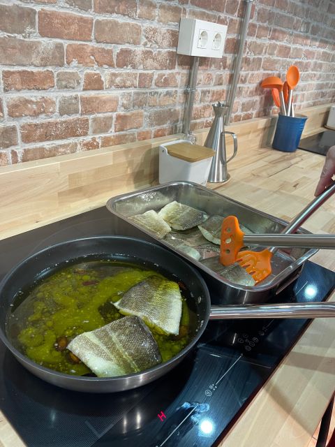 Bilbao: Basque Pintxos and Tapas Cooking Class - Eating what you prepared