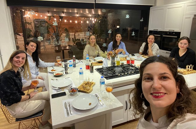 Bodrum Cooking Class - Sitting down with wine and local drinks