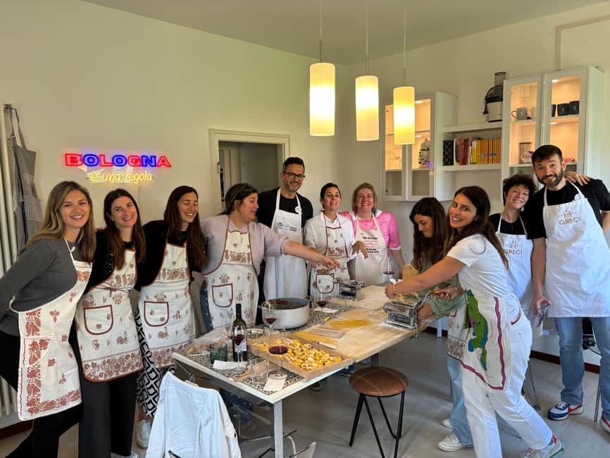 Bologna: In-Home Italian Pasta Making Workshop with Wine - Starting With Dough, Flour, and Patience