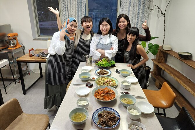 Busan Local Food Cooking Class with Market Tour - Getting hands-on with Korean cooking