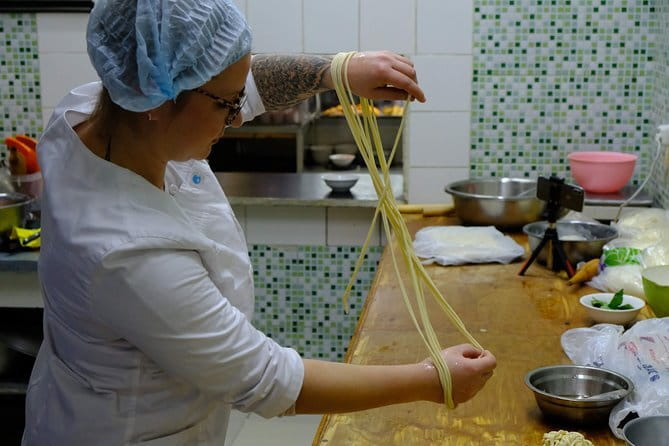 Central Asian Lagman Cooking Master Class - Preparing the Dough and Ingredients