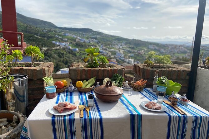 Chefchaouen Private Cooking Class with Mountain View - Learning the spice balance step by step