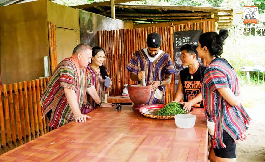 Chiang Mai Elephant Jungle Sanctuary &Mama Noi Cooking Class - A Local Market and Mama Noi’s Organic Garden