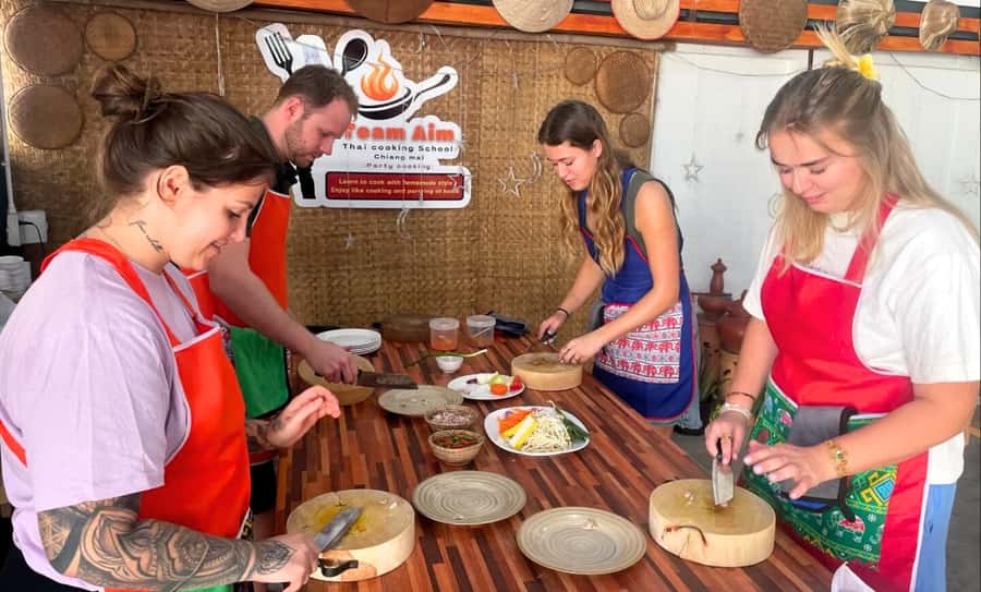 Chiang Mai: Ethical Elephant Sanctuary & Thai Cooking Class - Joy Elephant Sanctuary focuses on watching, not performing