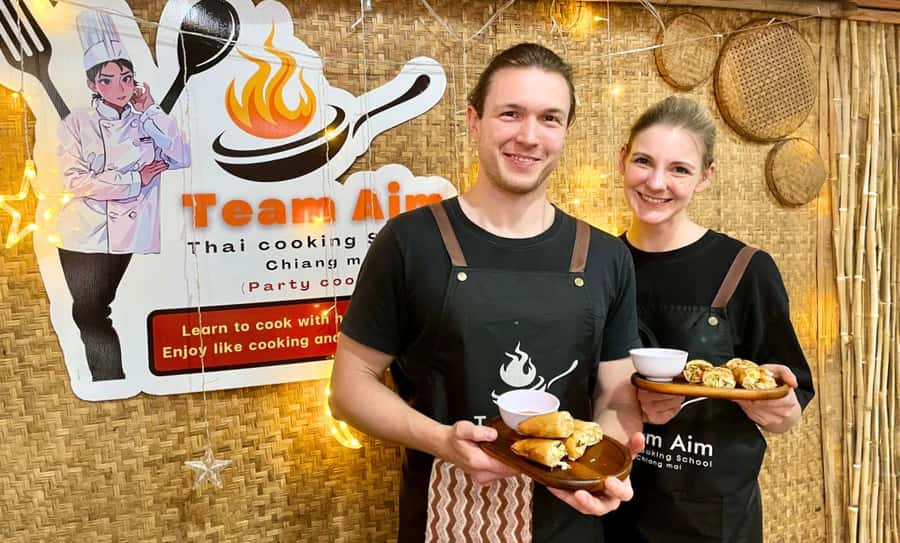 Chiang Mai: Ethical Elephant Sanctuary & Thai Cooking Class - Waterfall tea offers the day’s quietest moment
