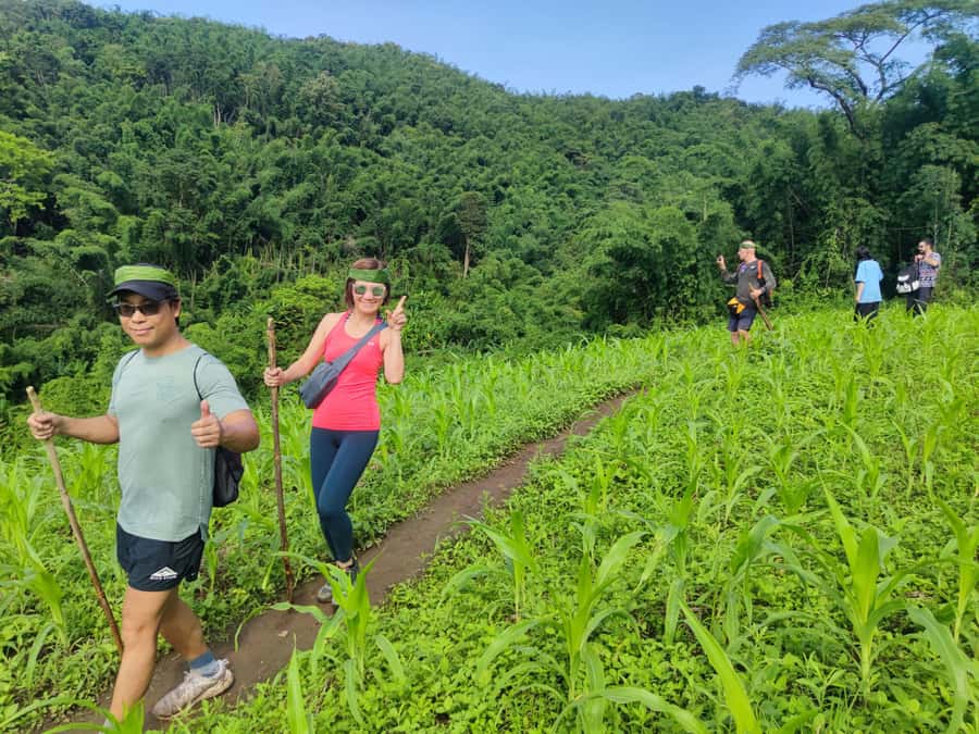 Chiang Rai: Jungle Adventure-Group Trekking & Bamboo Cooking - The bamboo lunch on the mountainside