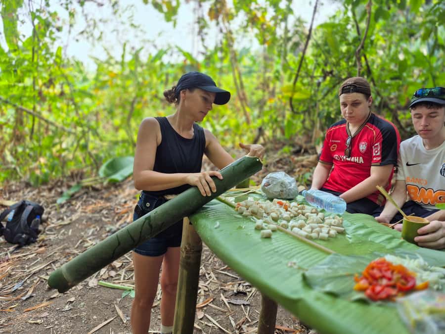 Chiang Rai Jungle Trek & Bamboo Tube Cooking Adventure - Akha and Lahu Villages Before the Hot Spring