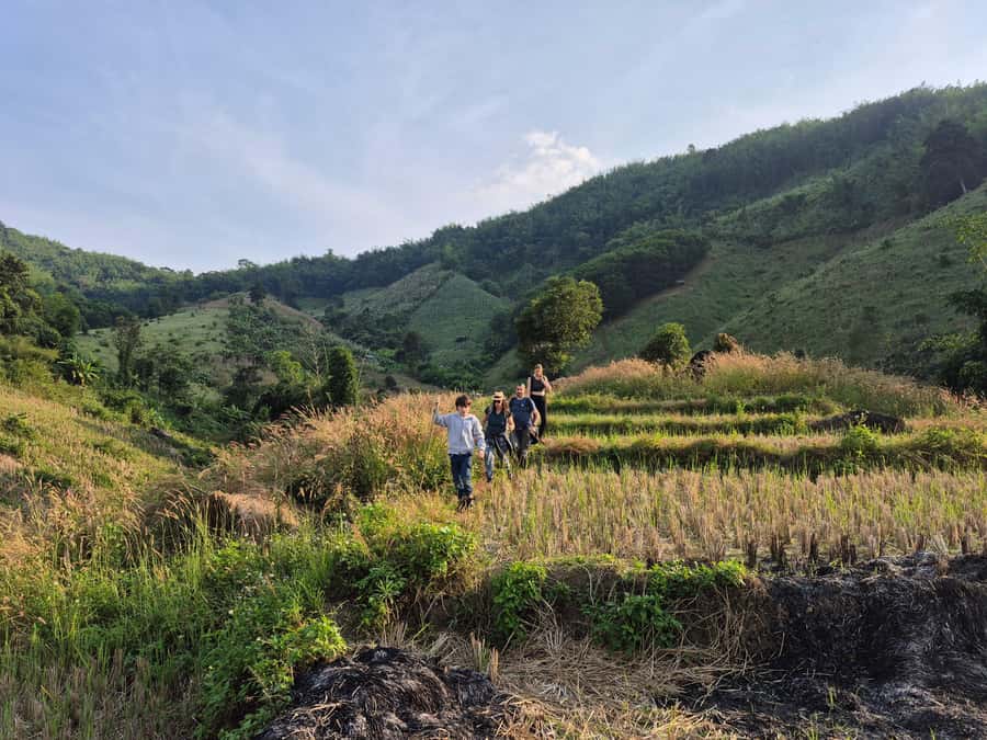 Chiang Rai Jungle Trek & Bamboo Tube Cooking Adventure - Soaking at Pasoet Hot Spring