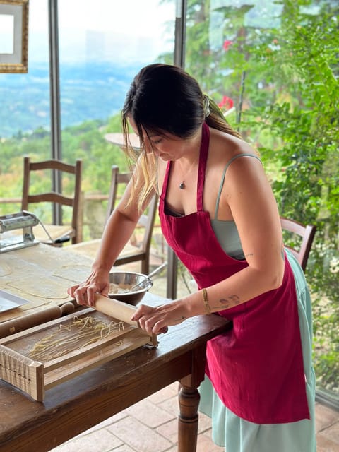 Cooking class in a private medieval village - Lunch, wine, and the wait between cooking and eating