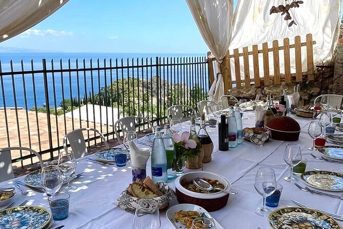 COOKING CLASS in Taormina at Chef Massimo HOUSE!! - A long lunch with wine and the sea outside