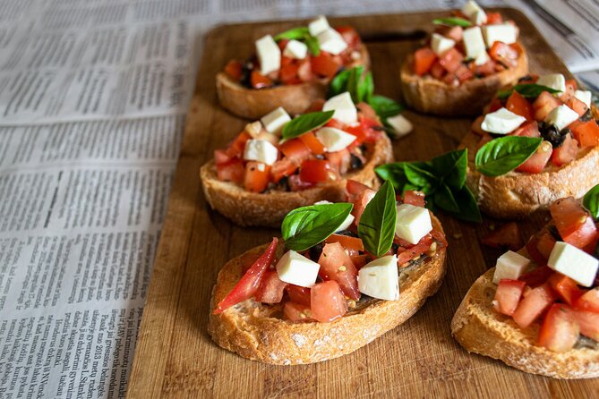 Cooking class: Pasta & Tiramisù with lunch in Amalfi Coast! - Making bruschetta, ravioli, and tagliatelle