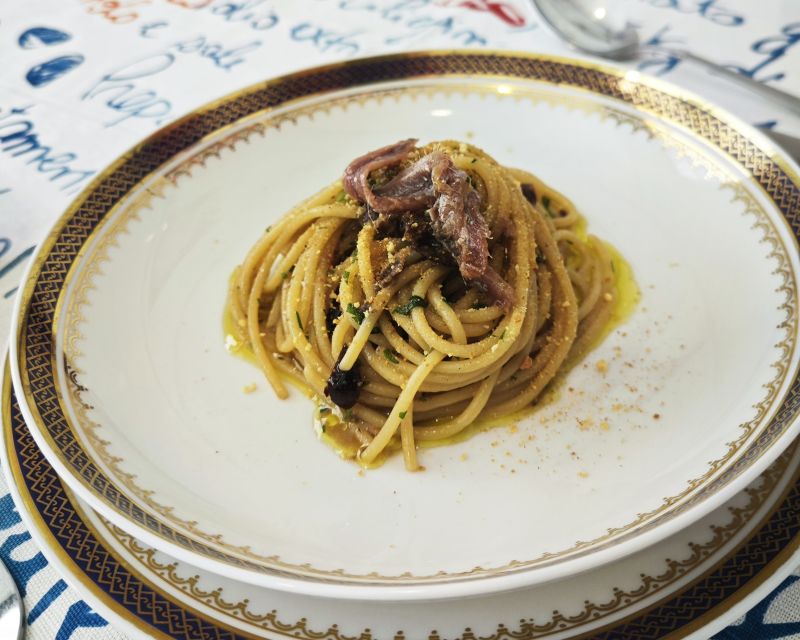 Cooking Class with lunch or dinner - Eating your own meal with Sicilian wine