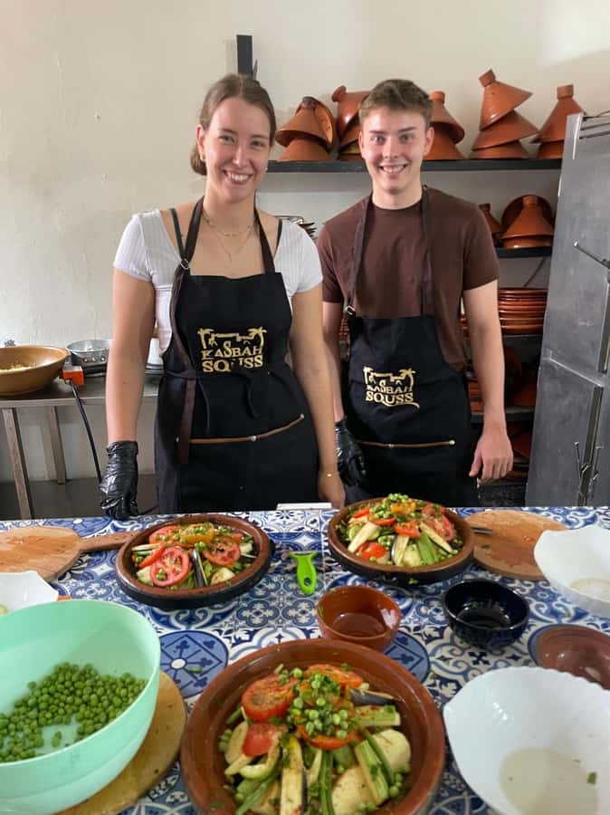 Cooking classes in Agadir, Moroccan Gastronomy on the Menu + Free Transfer - Eating the tagine you prepared
