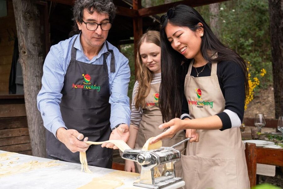 cooking pasta class - Mario, the guide, and the value of a good teacher