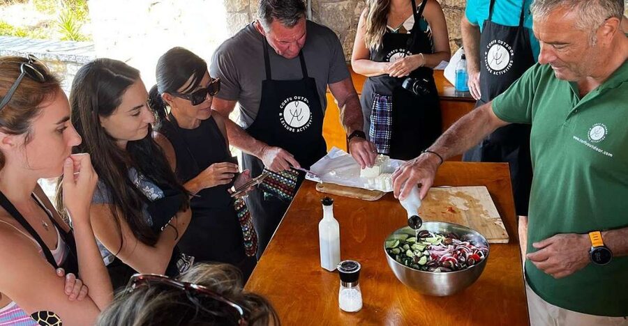 Corfu: Greek Cooking Class & Olive Oil Tasting - Lunch on the terrace with local wine or beer