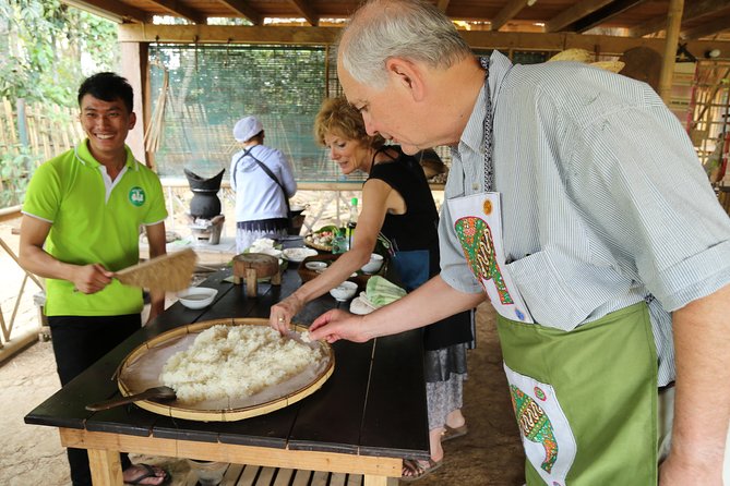Day-time Bamboo weaving & Cooking Classes join-in - A quiet start beside Luang Prabang’s rice fields
