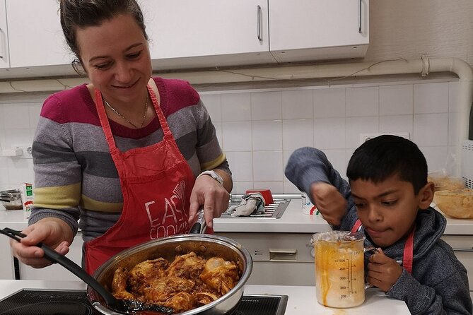Easy Cooking Class Budapest - with Market Walk (local wine & pálinka included) - Moving into the Easy Cooking Budapest kitchen