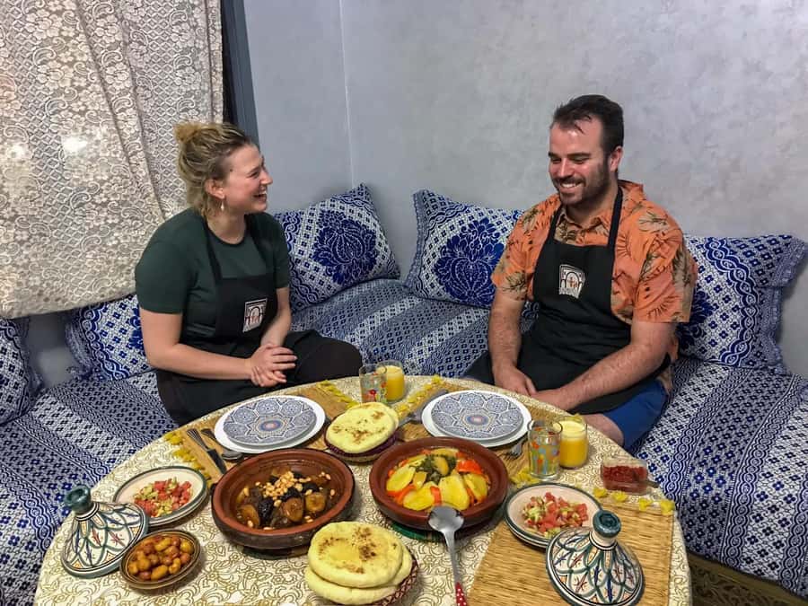 Essaouira: Traditional Family Style Moroccan Cooking Class - Shopping for fresh ingredients in a local neighborhood