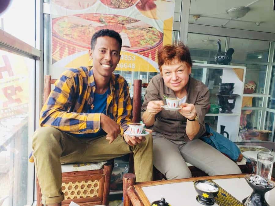 Ethiopian cooking class - The coffee ceremony adds a cultural finish
