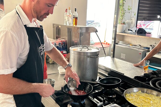 Evening Spanish Tapas Cooking Class with Live Guitar Music - Delicias de Elche, Alicante on a small plate