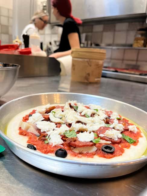 Florence: Pizza and Gelato Cooking Class - Starting with dough, sauce, and the basics of pizza
