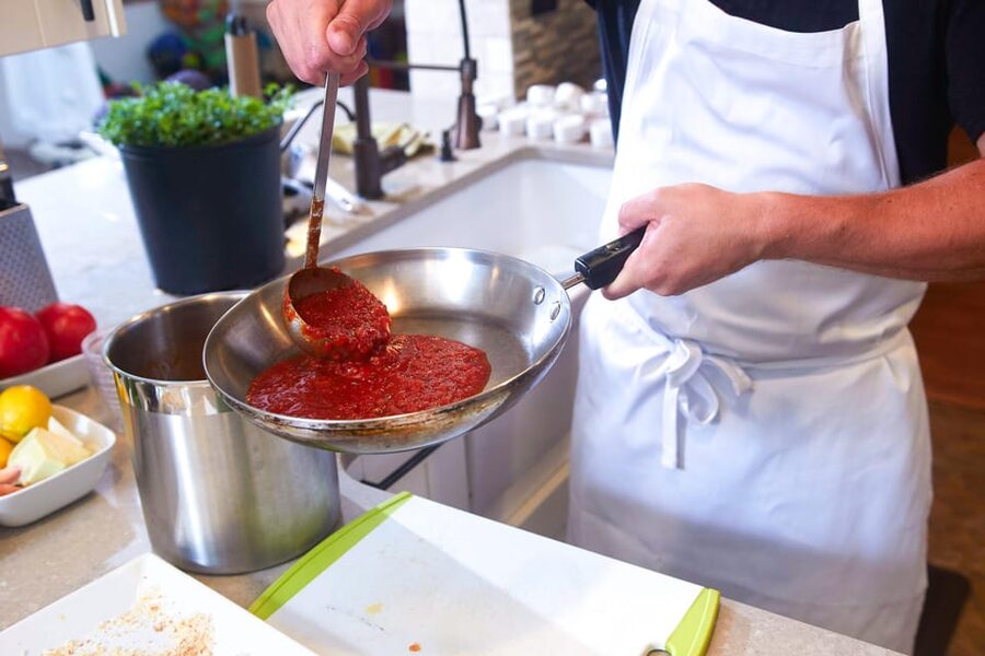 Florence: Traditional Pizza and Gelato Cooking Class + Wine - Making gelato and seasonal sorbet