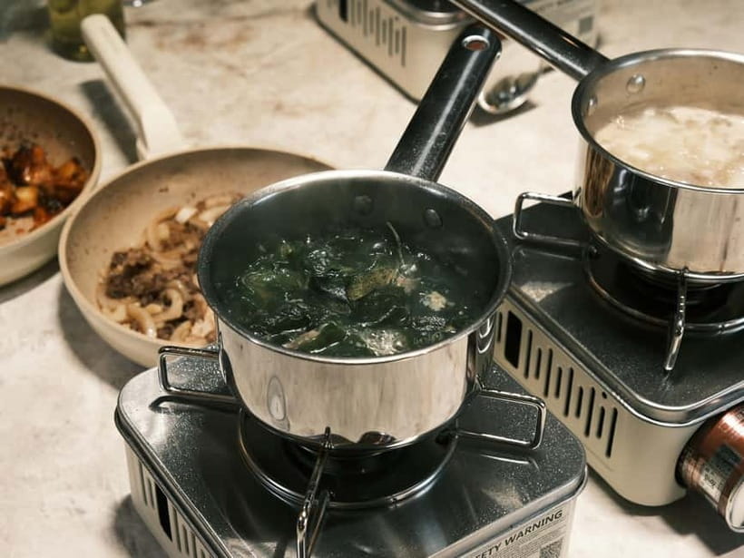 From Forest to Table: A Hansik Cooking Journey in Seoul - Sitting down to eat what you made