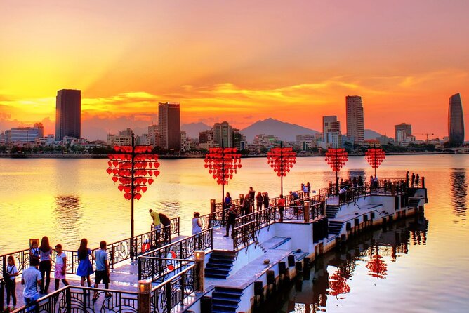 Full Day Da Nang Vietnamese Private Cooking Class Highlight Tour - Love Lock Bridge and the romantic final stop