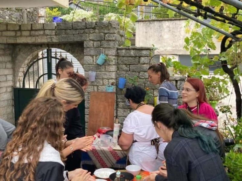 Gjirokastër: Traditional Albanian Vegetarian Cooking Class - A friendly start with raki or a soft drink