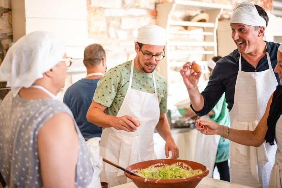 Greek Cooking Class with a Local Chef, Wine, & Meal in Drios - Arriving at Anezina Village in Drios