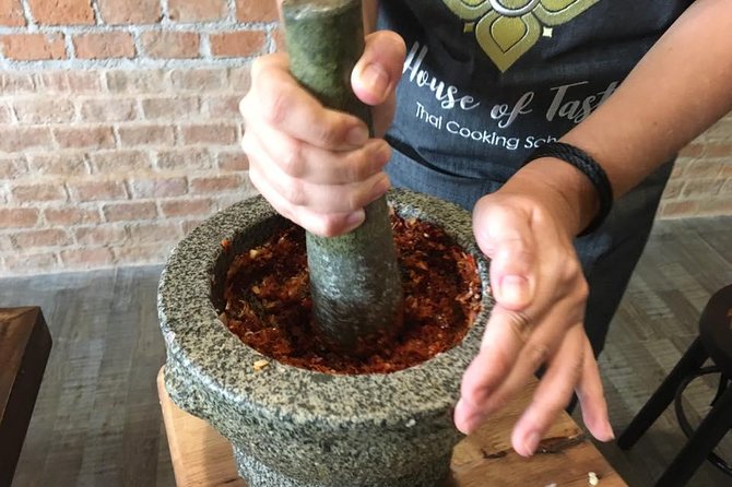 Hands on Thai Cooking Class and Market Tour - Inside the air-conditioned cooking school