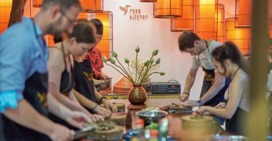 Hanoi: Cooking Class in a Local Villa with Market Tour - Arriving at the Rose Kitchen villa