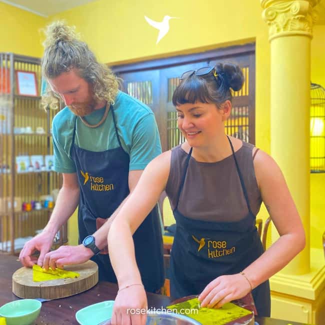 Hanoi Cooking Class: Pho/Bun Cha/Nem + Free Egg/ Salt Coffee - The garden villa gives the lesson room to breathe