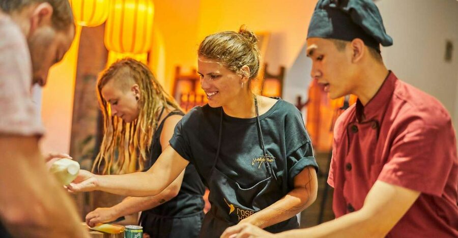 Hanoi’s Culinary: Authentic Cooking Class and Local Market - Moving to the garden villa