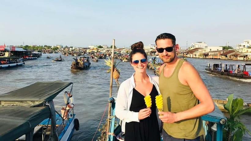 HCM: 2-Day Mekong Floating Market with Cooking & Bike Ride - The sampan ride is the quietest part of day one