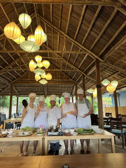 Hoi An: Basket Boat -Cooking Class & My Son Sanctuary Tour - 4:30pm Thu Bon River boat ride